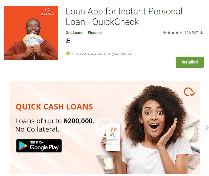 QuickCheck Loan App - Customer Care - Phone Number , Contact - Login and Register