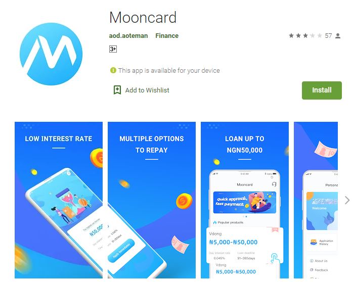 Mooncard Loan App
