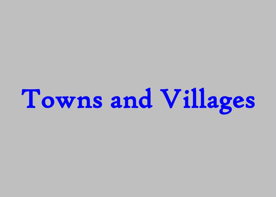 List Of Towns and Villages In Achina